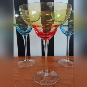 Ombre Circleware Margarita Glasses (4)